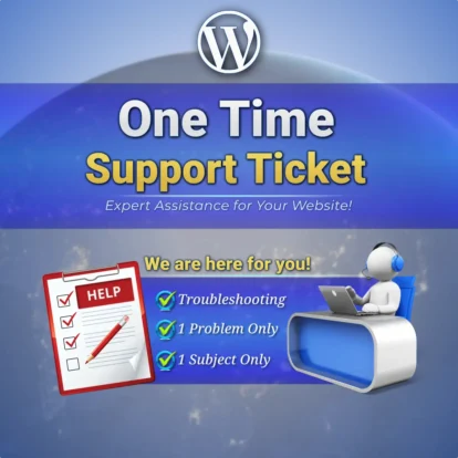 One Time Support Ticket